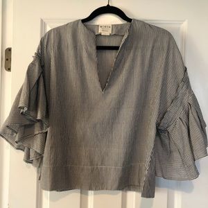 MIRTH amer pin stripe top